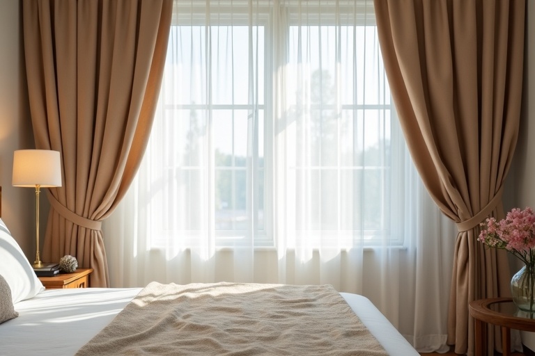 After bedroom curtain cleaning