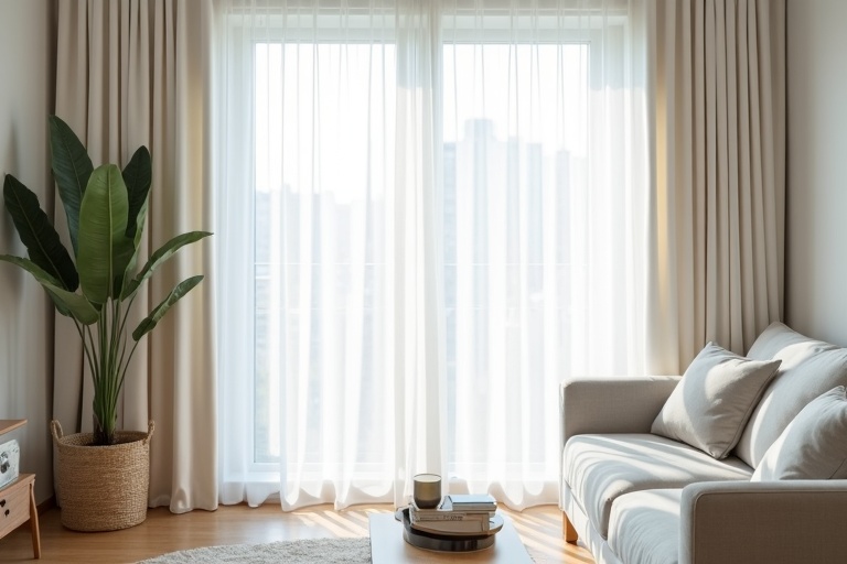 After curtain cleaning